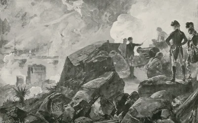 The Destruction of the Spanish Battering Ships by the British at Gibraltar