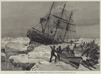 The Eira Arctic Expedition, foundering of the Eira, 21 August 1881, off Cape Flora, Franz Joseph Land