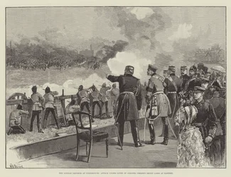 The German Emperor at Portsmouth, Attack under Cover of Colonel Crease