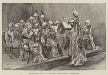 The Pompadour Band at the Masque of Flowers, Grande Fete Francaise