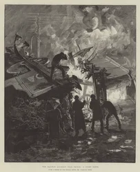 The Railway Accident near Thirsk, a Night Scene