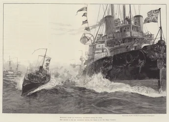 The Sanspareil, Flag-Ship of Sir Michael Culme-Seymour, in the Mediterranean