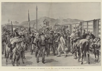 The Trouble in the Transvaal, the Disbanding of the Boer Forces, and their Departure by Train from Pretoria