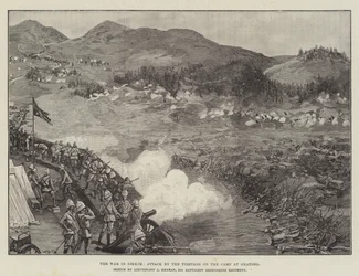 The War in Sikkim, Attack by the Tibetans on the Camp at Gnatong