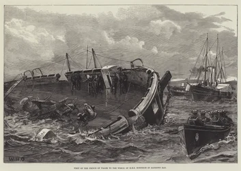 Visit of the Prince of Wales to the Wreck of HMS Eurydice in Sandown Bay