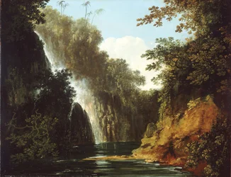A Waterfall in Tahiti