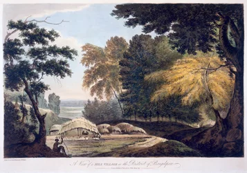 Hill Village in the District of Bauhelepoor, 1787