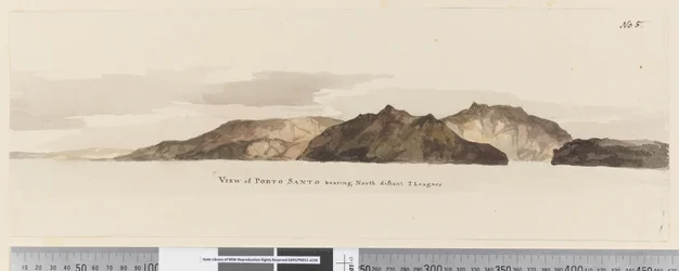 View of Porto Santo bearing North distant 2 Leagues