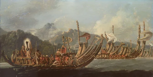 Review of the War Galleys at Tahiti