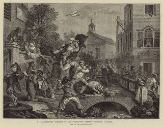 A Parliamentary Election in the Eighteenth Century, chairing a Member