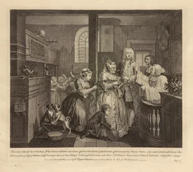 A Rake’s Progress, Plate V, June 1735