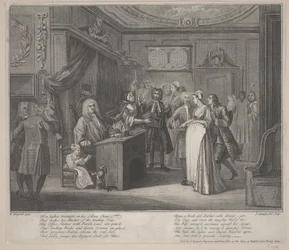 A Woman Swearing a Child to a Grave Citizen