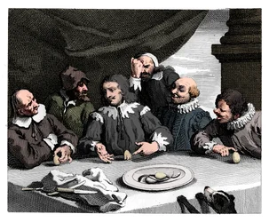 Columbus breaking the egg