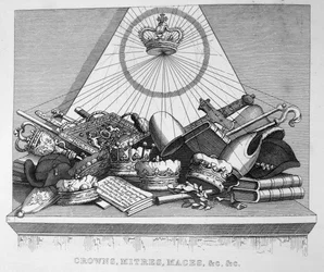 Crowns, Mitres, Maces, etc.