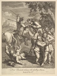 Don Quixote Releases the Galley Slaves