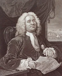 Engraving of Daniel Lock Esq