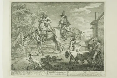 Hudibras Sallying Forth, plate two from Hudibras