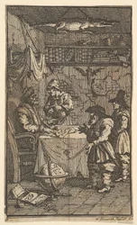Hudibras Visiting Sidrophel, Seventeen Small Illustrations for Samuel Butler