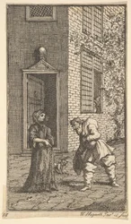 Hudibras Wooing the Widow, Seventeen Small Illustrations for Samuel Butler