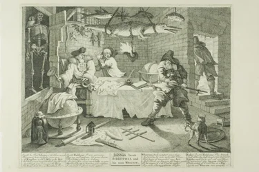 Hudibras and Sidrophel, plate eight from Hudibras