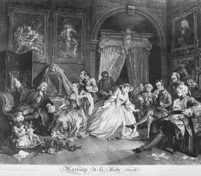 Marriage à la Mode, Plate 4, (The Countess