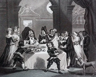 Sancho at the Feast, Starved by his Physician