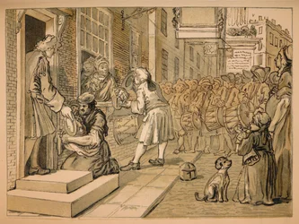 Sketch for Industry and Idleness - Plate VI