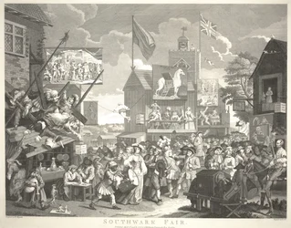 Southwark Fair, engraved by Thomas Cook