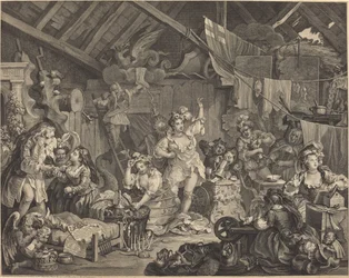 Strolling Actresses Dressing in a Barn