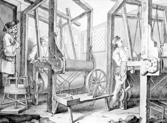 The Fellow Prentices at their Looms Representing Industry and Idleness, 1747