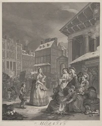 The Four Times of Day, Plate I: Morning