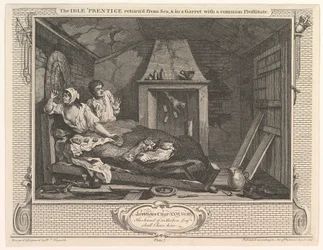 The Idle Prentice Returned from Sea and in a Garret with a Common Prostitute, December 30, 1747