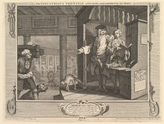 The Industrious Prentice a Favorite, and Entrusted by his Master: Industry