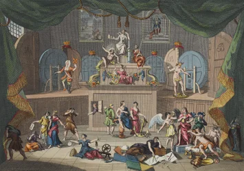 The Lottery, illustration from Hogarth Restored: The Whole Works of the celebrated William Hogarth, re-engraved by Thomas Cook, pub. 1812