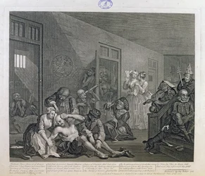 The Rake in Bedlam, plate VIII from 