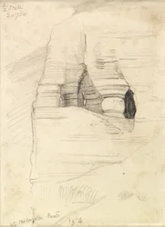 Rocks at Wady Zuara, the Dead Sea, 1854