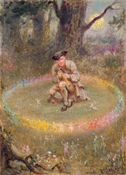 The Fairy Ring - The Enchanted Piper, c.1880