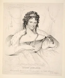 Her Most Gracious Majesty Queen Adelaide, Most Respectfully Presented to the Subscribers of the New North Briton, pub. 1830