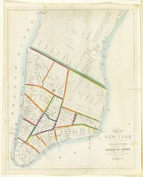 Map of the City of New York [as far north as East 53rd Street], 1885