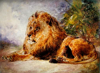 Resting lion
