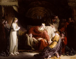 King Lear and his Three Daughters