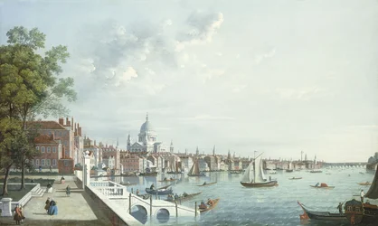 The Thames from Somerset House, Looking Downstream