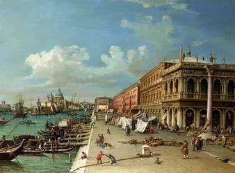 View of the Molo Looking Towards the Entrance of the Grand Canal, Venice