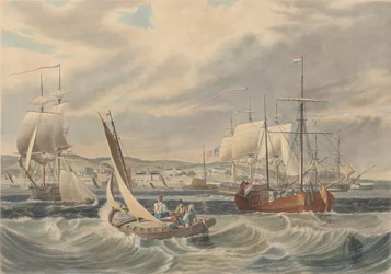 View of the New York Quarantine, Staten Island
