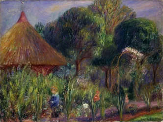 Lenna by a Summer House, c.1917