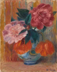 Tulips and Peonies in Pitcher