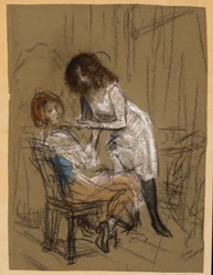 Two Women (One Seated)