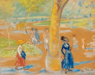 Woman with Umbrella, Washington Square