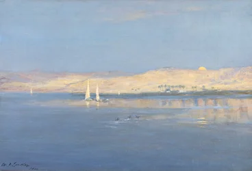 Moon Rising over the Nile