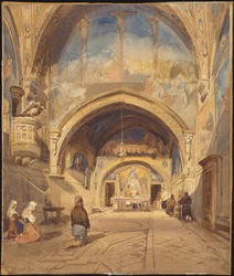 Interior of the Church of San Benedetto, Subiaco